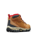 174641 COLUMBIA MEN NEWTON RIDGE PLUS II SUEDE WATERPROOF, ELK/RED, SIZE 8.5 - Like New