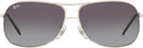 Ray-Ban RB3267 Silver with Grey Fade Lens 64mm Sunglasses - Like New