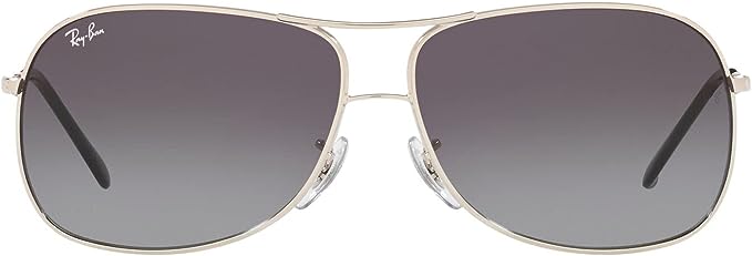 Ray-Ban RB3267 Silver with Grey Fade Lens 64mm Sunglasses - Like New