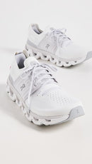 ON WOMEN'S CLOUDSWIFT 3 SNEAKERS - SIZE: WOMEN 8 (AU/UK W6) - WHITE/FROST - Like New