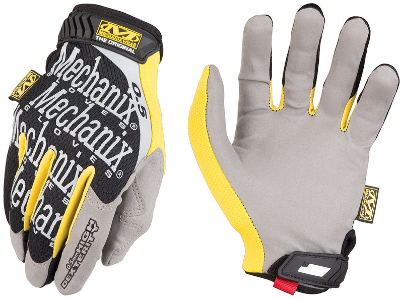 MECHANIX WEAR ORIGINAL HIGH DEXTERITY 0.5MM GLOVES SIZE MEN S YELLOW/GRAY - Brand New