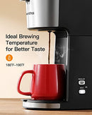 Famiworths Single Serve Coffee Maker K Cup & Ground Coffee, One Brew - Black - Brand New