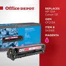OFFICE DEPOT REMANUFACTURED MAGENTA TONER CARTRIDGE REPLACEMENT FOR HP 131A - Brand New