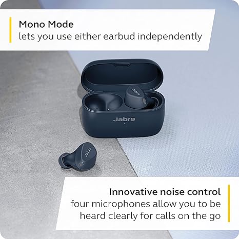 Jabra Elite 4 Active in-Ear Bluetooth Earbuds Wireless 100-99180701-98 – Navy Like New