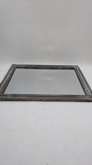 AAZZKANG Wood Framed Wall Mirror Rustic Mirror Bedroom Bathroom 20"x16" - Brand New