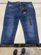 BLU ROCK DENIM MENS DENIM FLEX COMFORT STRETCH - SIZE: MEN 38X31 - DARK WASH - Brand New