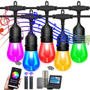 GUYULUX 96FT MULTI COLOR OUTDOOR STRING LIGHTS MUSIC SYNC - MULTI - Like New
