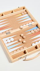 SUNNY LIFE WOODEN BACKGAMMON | MAJORELLE - Brand New
