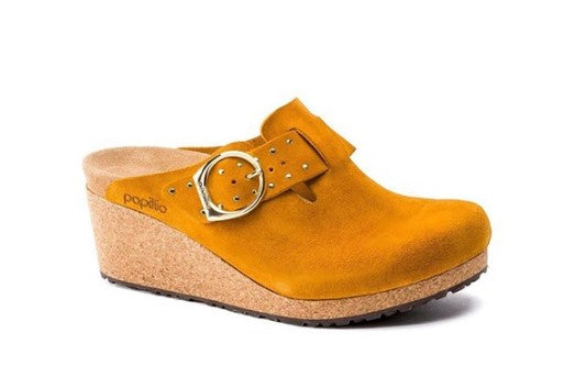 BIRKENSTOCK WOMEN'S PAPILLIO FANNY RIVETS CLOG SIZE 9, BUCKTHORN Like New