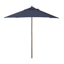 SHADE BASICS 11-FOOT ROUND EVERGREEN SERIES FAUX-WOOD PATIO UMBRELLA - NAVY - Like New