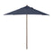 SHADE BASICS 11-FOOT ROUND EVERGREEN SERIES FAUX-WOOD PATIO UMBRELLA - NAVY - Like New