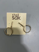 THE SAK STICK CIRCLE DROP EARRINGS GOLD TONE - GOLD - Brand New