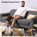 QUINEAR KNEE MASSAGER AIR COMPRESSION HEAT KNEE BRACE WRAP QN-031KS - BLACK/RED - Like New