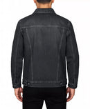 BLU ROCK MEN'S REGULAR-FIT CLASSIC DENIM JACKET - SIZE: MEN XL - JET BLACK - Brand New