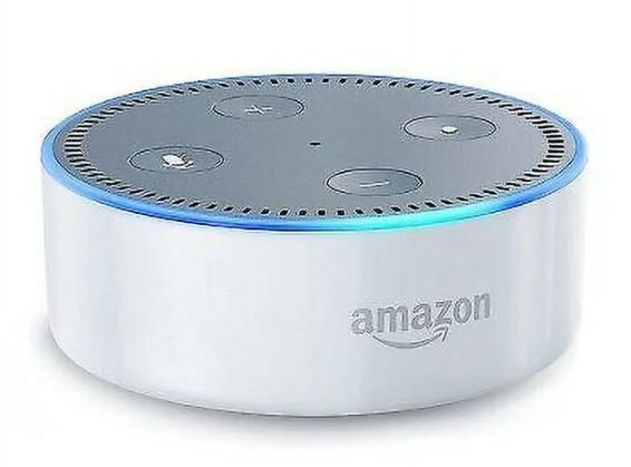 Amazon Echo Dot Alexa-enabled Bluetooth Speaker 2nd Generation RS03QR - White Like New