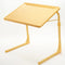 TABLE-MATE DELUXE MULTIPURPOSE ADJUSTABLE FOLDING TRAY TABLE - LEMON - Like New