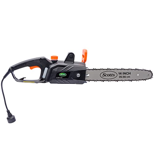 SCOTTS OUTDOOR POWER TOOLS CS34014S 11-AMP 14-INCH CORDED CHAINSAW - GRAY/ORANGE - Like New