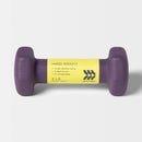 ALL IN MOTION DUMBBELL 2LBS - PVC COATED, IRON FILLED, SINGLE WEIGHT - VIOLET - Like New