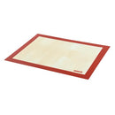 Restaurantware Half Size Silicone Baking Mat 1 Heat-Resistant Cooking Mat - Red - Like New