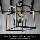 LUMINUS 300 LUMENS, 4 WATT, 3000 KELVIN,E26 BASE, FILAMENT BULB, LED - 3000K - Brand New