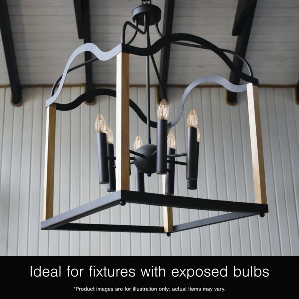 LUMINUS 300 LUMENS, 4 WATT, 3000 KELVIN,E26 BASE, FILAMENT BULB, LED - 3000K - Brand New