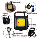 PILIPANE RECHARGEABLE KEYCHAIN FLASHLIGHT LIGHT MODES LIGHTING - BLACK/YELLOW - Like New