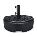 HOME ZONE LIVING 40LB FILLABLE PATIO UMBRELLA BASE STAND 18IN - BLACK - Like New