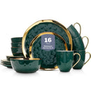 Stone Lain Florian Modern Porcelain 16 Piece Dinnerware Set, - Scratch & Dent