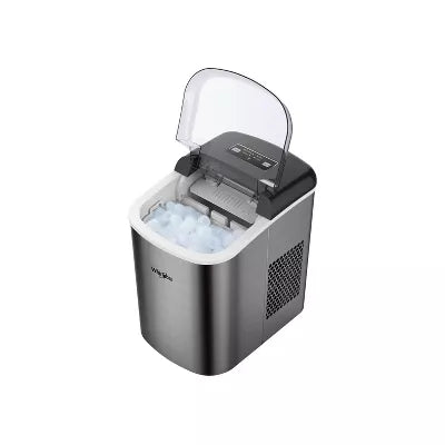 WHIRLPOOL COUNTERTOP ICE MAKER WHCI26VBA3A. 26LB - STAINLESS STEEL - Like New