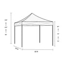 VOYSIGN 13x13 Pop Up Canopy Tent Brown Outdoor Instant Sun Shelter - Like New