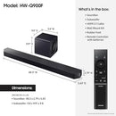 SAMSUNG Q-SERIES SOUNDBAR HW-Q900F 7.1.2 CH SUBWOOFER (2025 MODEL) SMART - BLACK - Like New