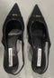 VICTORIA BECKHAM,LEATHER-TRIMMED MESH SLINGBACK PUMPS SIZE: WOMEN 9 - BLACK - Like New