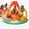 Funsicle Prehistoric Inflatable Pool, 72” x 62” x 46”, KA0411000 - Multicolor - Like New