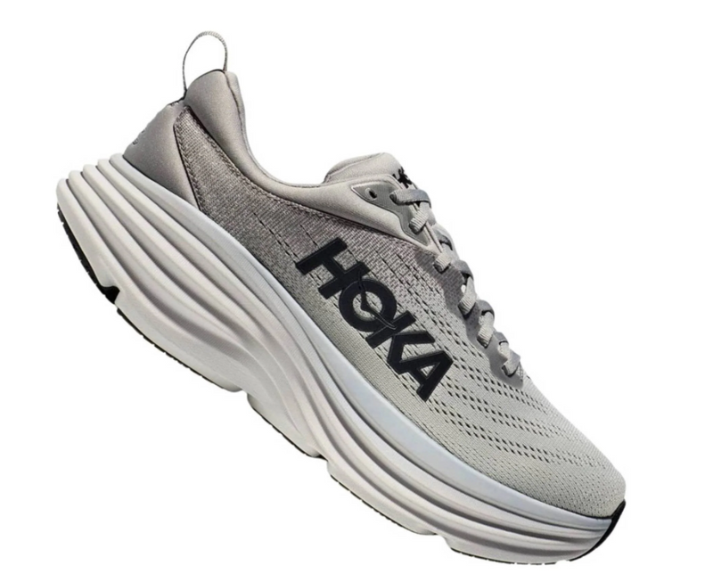 1123202 Hoka one one Bondi 8 Men's Sharkskin/Harbor Mist - 12 - Like New