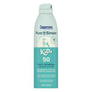 80164246 Coppertone Pure and Simple Kids Sunscreen Spray SPF 50 5Oz Teal - Brand New