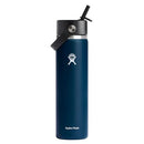 Hydo Flask Insulated Wide Mouth Straw Lid 24 Oz W24BFS464 - Indigo - Like New
