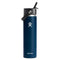 Hydo Flask Insulated Wide Mouth Straw Lid 24 Oz W24BFS464 - Indigo - Like New