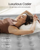 iDOO Queen Size Air Mattress Inflatable Airbed Built-in Pump 80x60x13in - Black - Like New