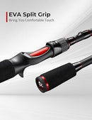Piscifun Torrent Baitcaster Rod One Piece Casting Rod Durable Lightweight - Brand New