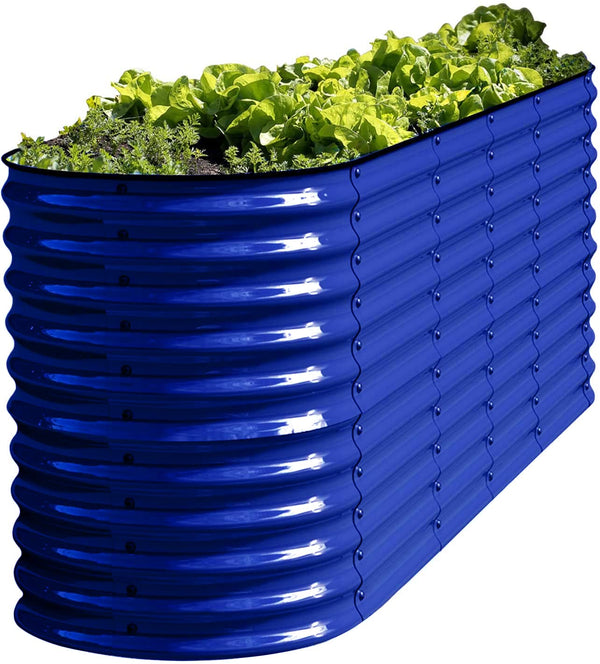 OLLE GALVANIZED RAISED GARDEN 32" TALL BED 12-IN-1 GARDEN - - Scratch & Dent