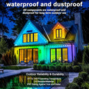 INZIDOL PERMANENT OUTDOOR LIGHTS 200FT RGB EAVE LIGHT WATERPROOF LIGHTING - Like New