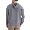 Free Fly Men's Fleece Pullover Hoodie Light Bamboo Viscose - Heather Navy, Large - Brand New