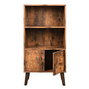 VASAGLE Rustic 3 Tier Storage Shelf, Mid Century Modern Style, Brown LBC09BX - Brand New
