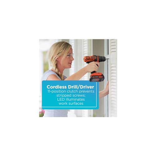 BLACK+DECKER 20V MAX POWER TOOL COMBO KIT 4-TOOL CORDLESS POWER BD4KITCDCRL - Brand New