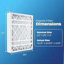 BestAir HW2025-8R AC Furnace Air Filter 20" x 25" x 4" MERV 8 Pack of 3 - Brand New
