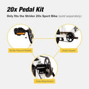STRIDER 20X SPORT PEDAL KIT TRANSFORM 20X BALANCE BIKE - AGES 8+ - BLACK - Like New