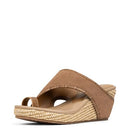 Donald Pliner Women's Gyer Wedge Sandals, Size 9 in Tobacco Suede - Like New