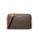 MICHAEL KORS JET SET LARGE CROSSBODY GOLD-TONE HARDWARE/BROWN 35F8GTTC3B200 - Like New