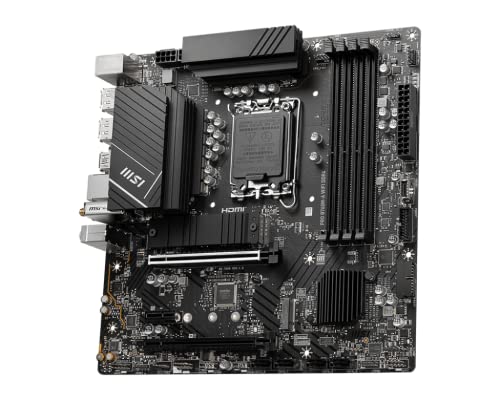 MSI PRO B760M-A WIFI DDR4 PROSERIES MOTHERBOARD MOTHERBOARD - BLACK - Like New