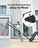 MAYFIRE BASKETBALL HOOP OUTDOOR PORTABLE SYSTEM 33" BACKBOARD 33MFZ2T-R - RED - Like New